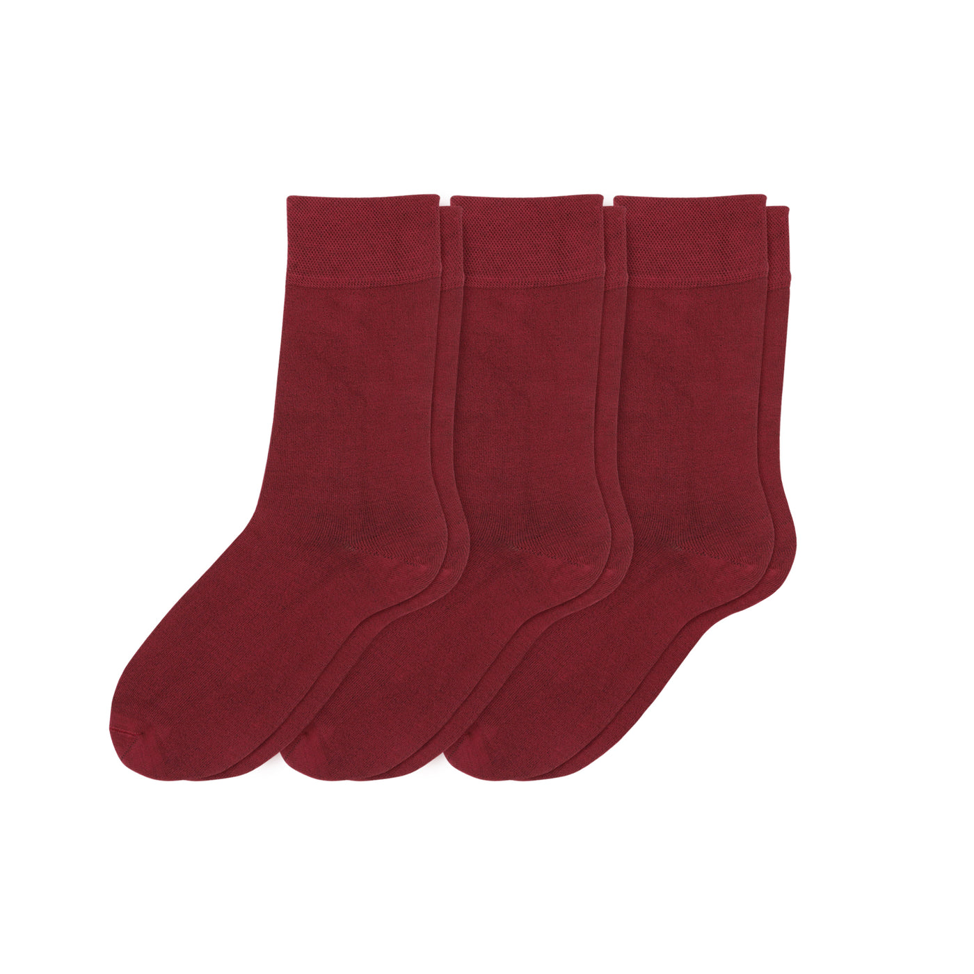 Elyfer-Socks-Burgundy-Bamboo-Crew-Socks-for-Women #color_burgundy