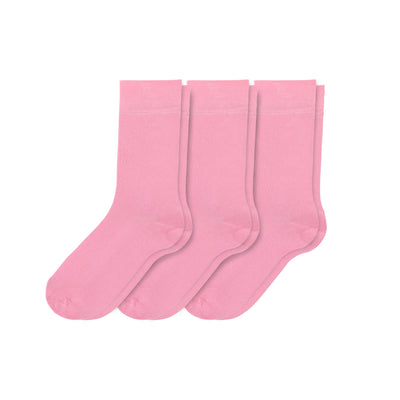 Elyfer-Socks-Pink-Bamboo-Crew-Socks-for-Women #color_pink