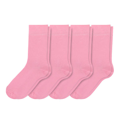 Elyfer-Socks-Pink-Bamboo-Crew-Socks-for-Women-in-Gift-Box  #color_pink