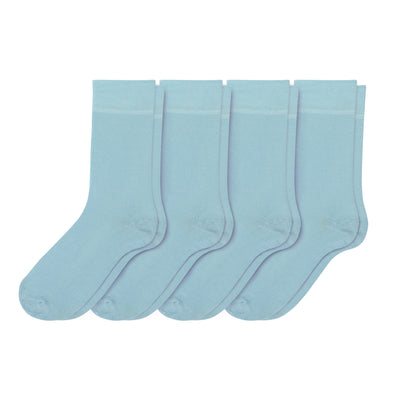 Elyfer-Socks-Pool-Blue-Bamboo-Crew-Socks-for-Women-in-Gift-Box #color_blue