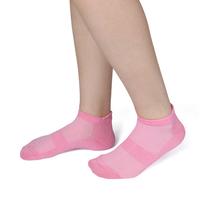 Elyfer-Pink-Bamboo-Ankle-Socks-for-Women-and-Men #color_pink