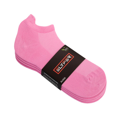 Elyfer-Pink-Bamboo-Ankle-Socks-for-Women-and-Men #color_pink