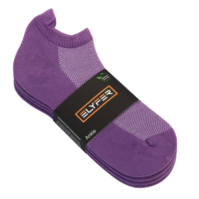 Elyfer-Purple-Bamboo-Ankle-Socks-for-Women-and-Men #color_purple