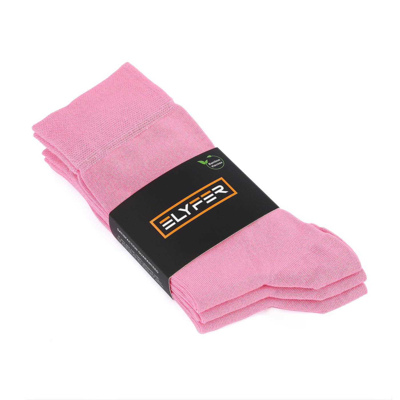 Elyfer-Socks-Pink-Bamboo-Crew-Socks-for-Women #color_pink