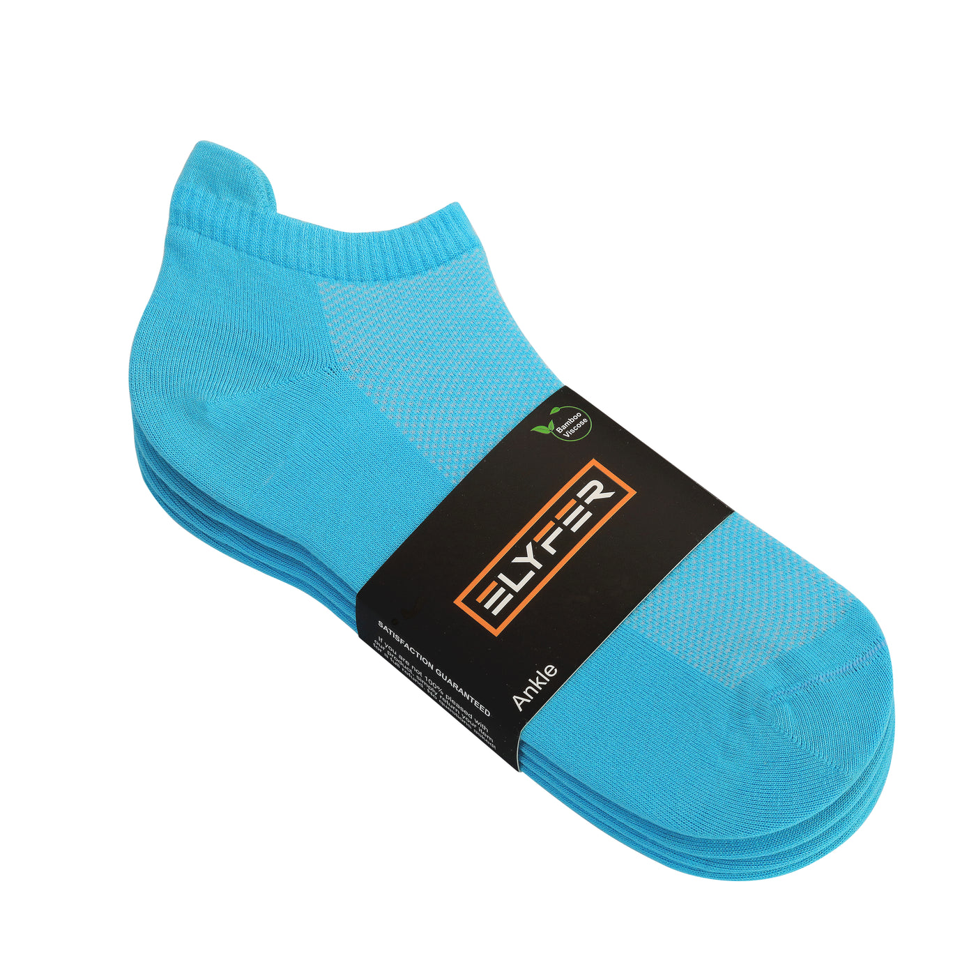 Elyfer-Turquoise-Bamboo-Ankle-Socks-for-Women-and-Men #color_turquoise