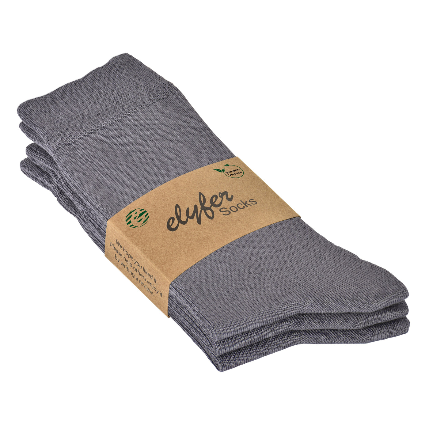 ELYFER Women's Above Ankle Bamboo Socks #color_grey