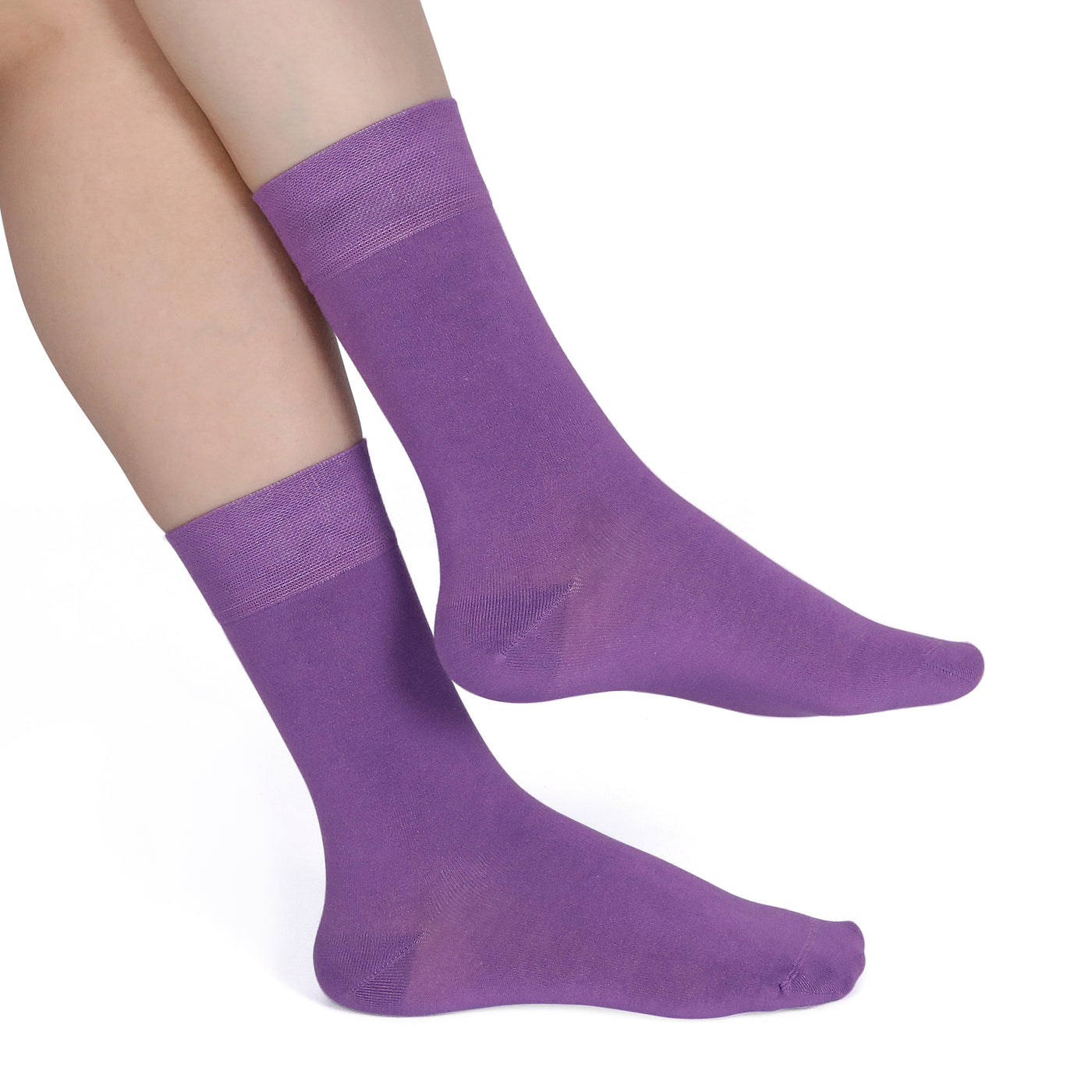 Elyfer-Socks-Purple-Bamboo-Crew-Socks-for-Women #color_purple