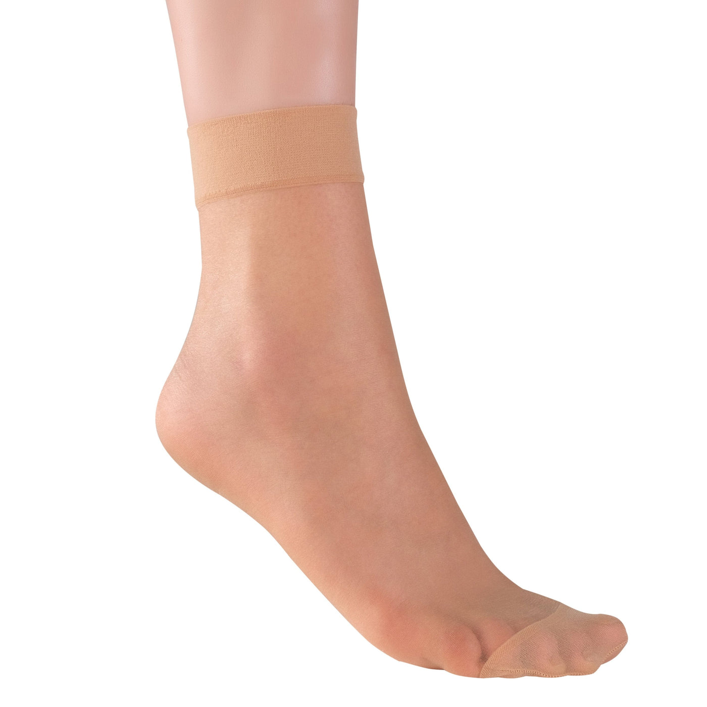ELYFER Stylish Ankle High Nylon Sheer Socks  for Women #color_natural