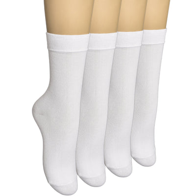 Elyfer Women Soft Thin Cotton Socks #color_white