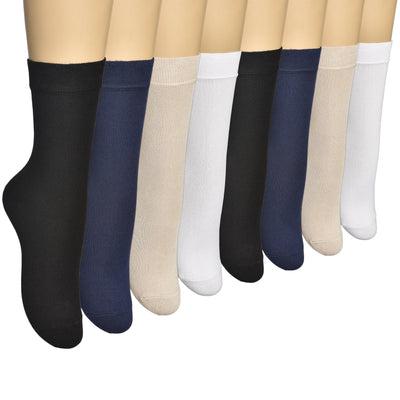 Elyfer Women Soft Thin Cotton Socks #color_mix