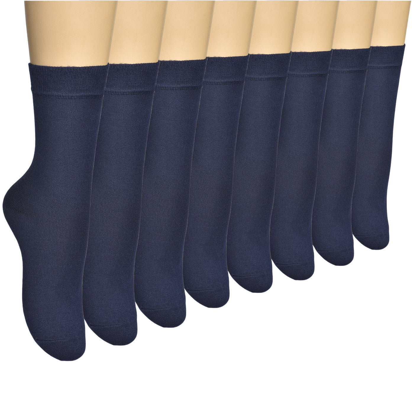 Elyfer Women Soft Thin Cotton Socks #color_navy