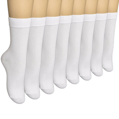 Elyfer Women Soft Thin Cotton Socks #color_white