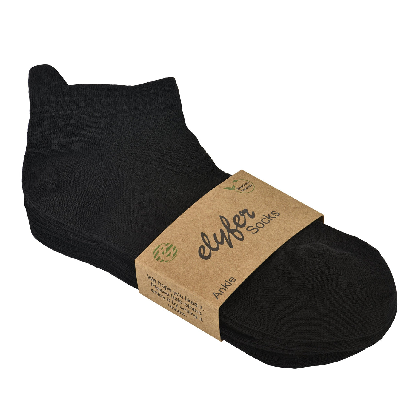 Unisex Ankle Socks - 4 Pairs - Bamboo Low Cut Ankle Breathable Sports #color_black