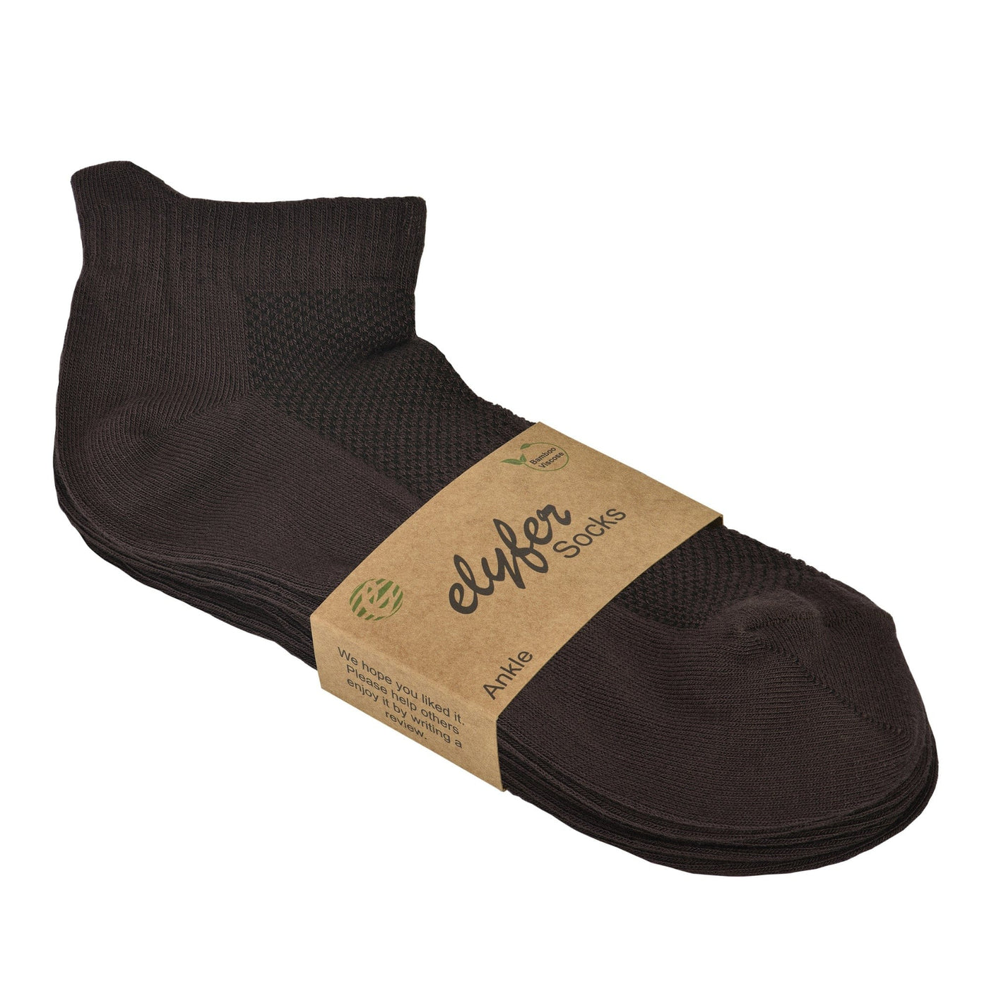 Unisex Ankle Socks - Bamboo Low Cut Ankle Breathable Sports #color_brown