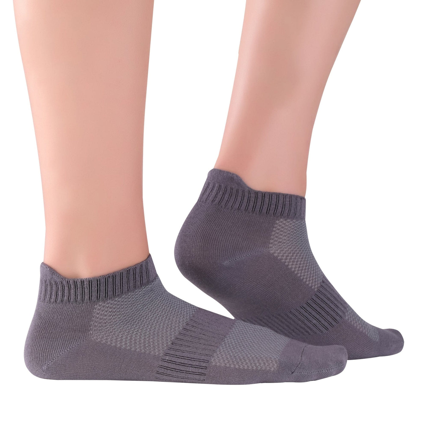 Unisex Ankle Socks - 4 Pairs - Bamboo Low Cut Ankle Breathable Sports Unisex Ankle Socks - 4 Pairs - Bamboo Low Cut Ankle Breathable Sports #color_grey