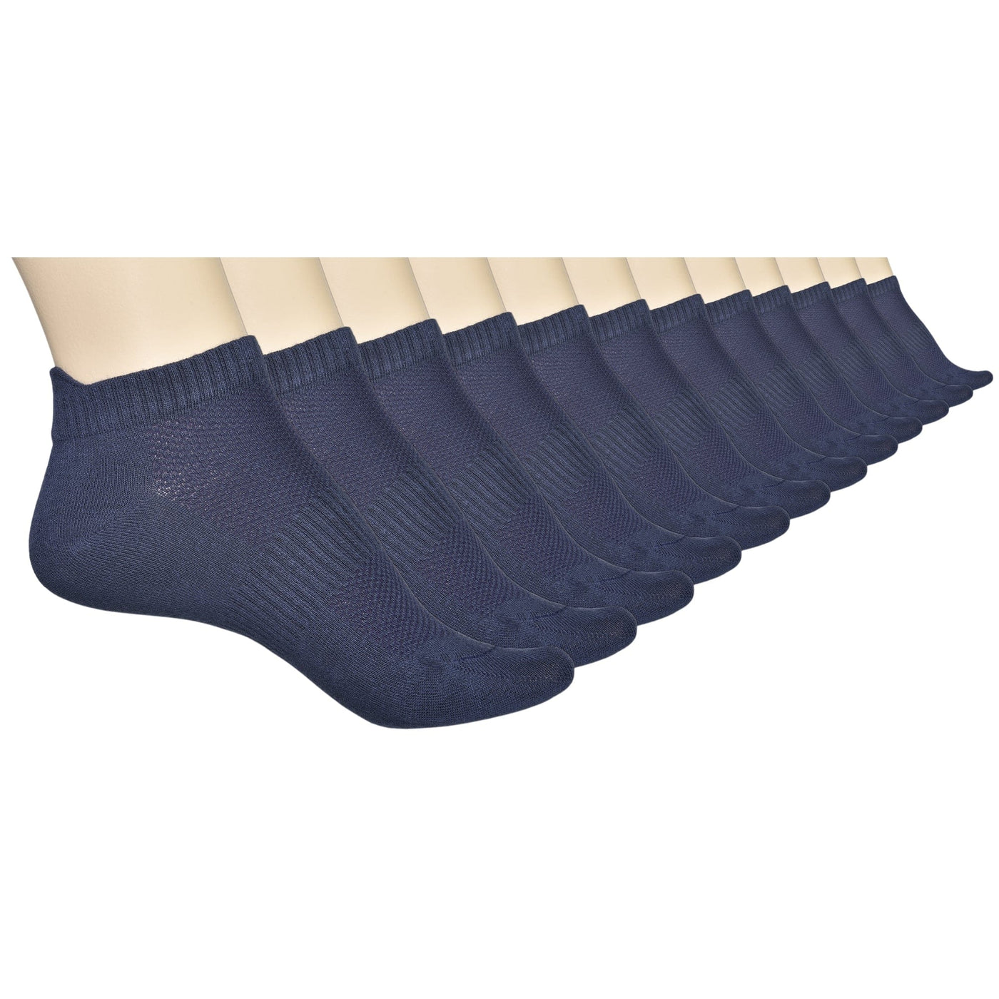 Unisex Ankle Socks - Bamboo Low Cut Ankle Breathable Sports #color_navy