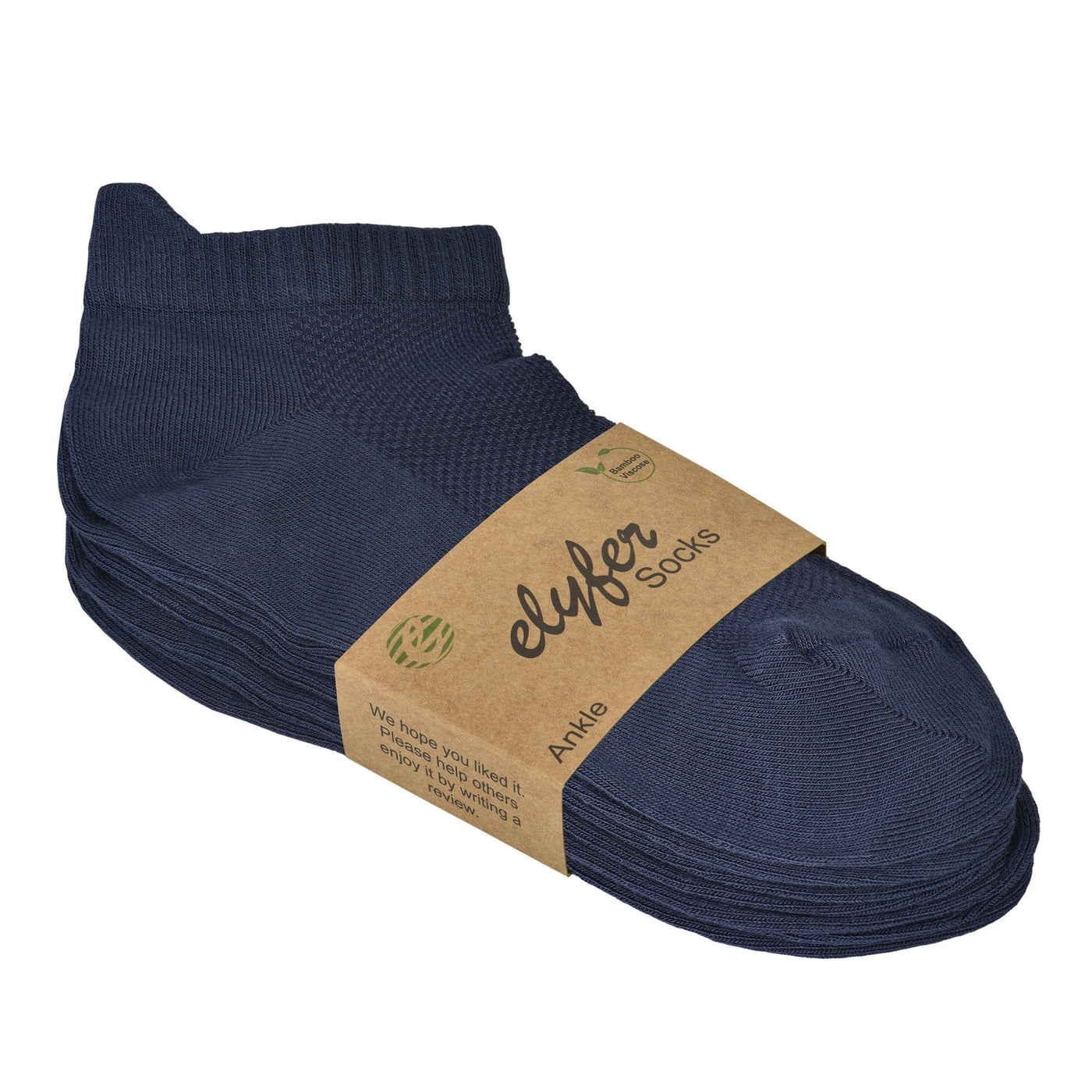 Unisex Ankle Socks - 4 Pairs - Bamboo Low Cut Ankle Breathable Sports Unisex Ankle Socks - 4 Pairs - Bamboo Low Cut Ankle Breathable Sports #color_navy