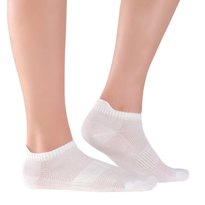 Unisex Ankle Socks - 4 Pairs - Bamboo Low Cut Ankle Breathable Sports Unisex Ankle Socks - 4 Pairs - Bamboo Low Cut Ankle Breathable Sports #color_white